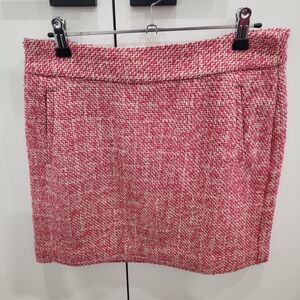 Banana Republic Pink Tweed Mini Skirt